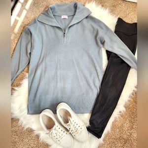 Light blue Pink Lily tunic sweater